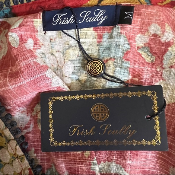 Trish Scully Coralie Dress Coralie Burgundy Floral Size - Picture 10 of 11